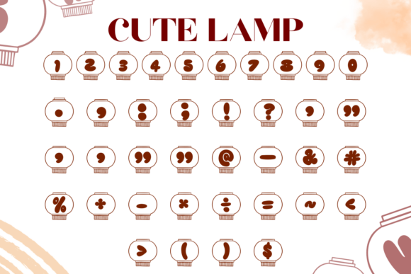 Cute Lamp Font - Preview 3