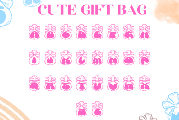 Cute Gift Bag Font - Preview 2