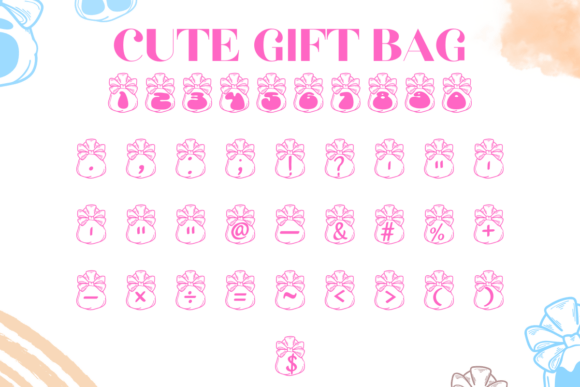 Cute Gift Bag Font - Preview 3