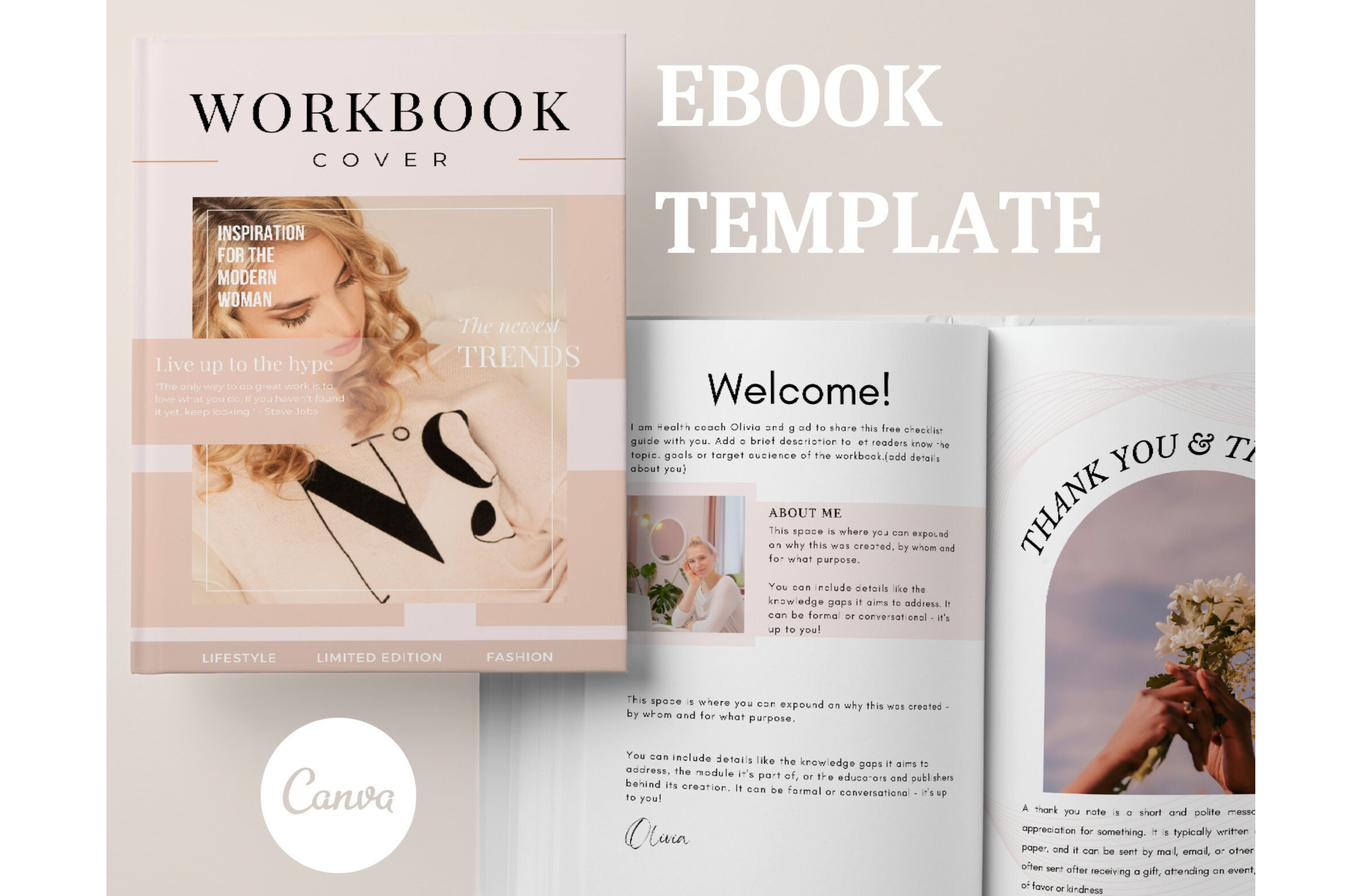 Ebook Template Canva | Workbook Template