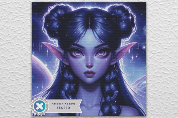 Fantasy Elf Cross Stitch Pattern PDF