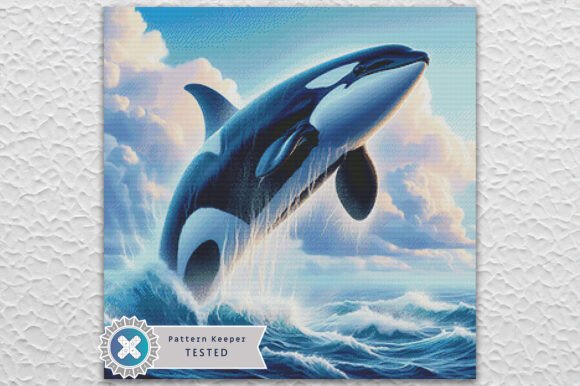 Killer Whale Cross Stitch Pattern PDF