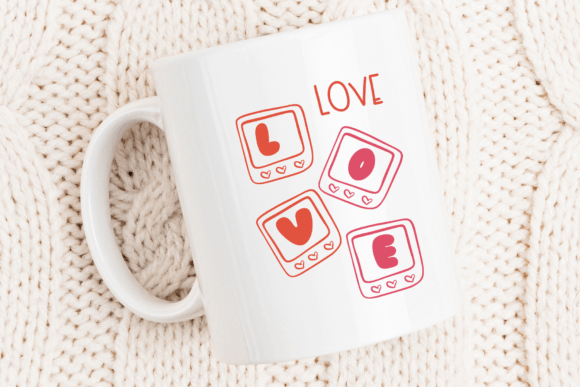 Love Card Font PNG with transparent background - Preview 6