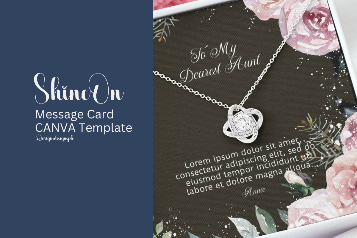 ShineOn Message Card Template