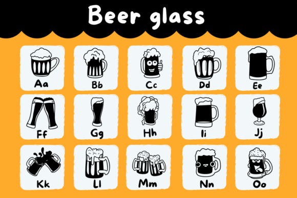 Beer Glass Font - Preview 1