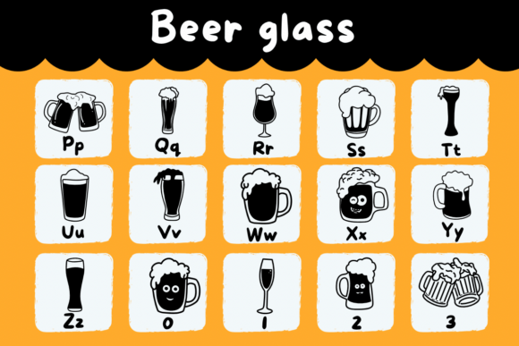 Beer Glass Font - Preview 2