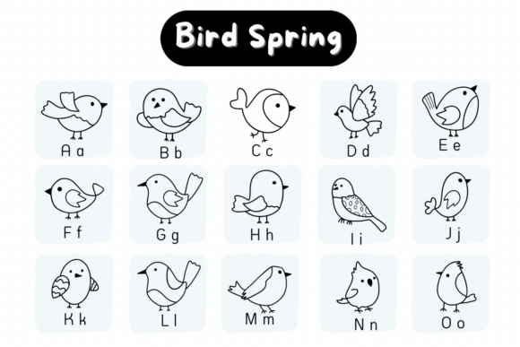 Bird Spring Font - Preview 1