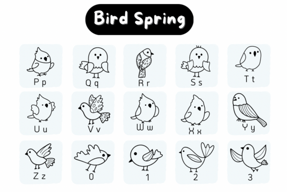 Bird Spring Font - Preview 2