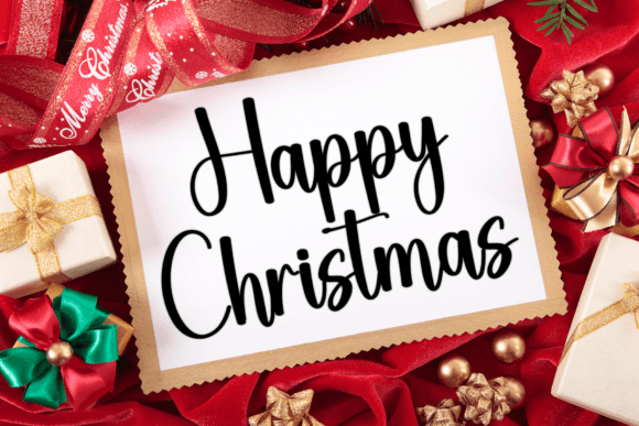 Birthday Christmas Font - Preview 2