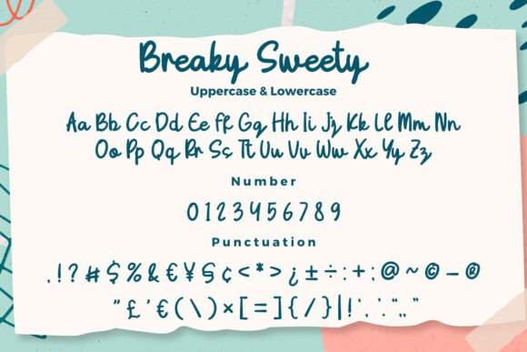 Breaky Sweety Font - Preview 5
