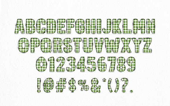 Buffalo Plaid Army Font - Preview 1