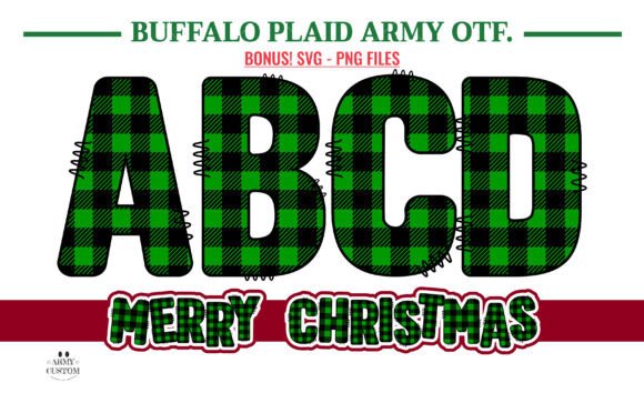Buffalo Plaid Bundle Font - Preview 3
