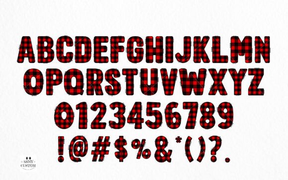Buffalo Plaid Font - Preview 1