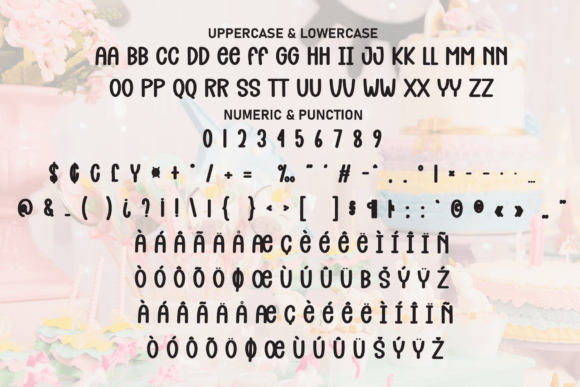 Cake Birthday Font - Preview 6