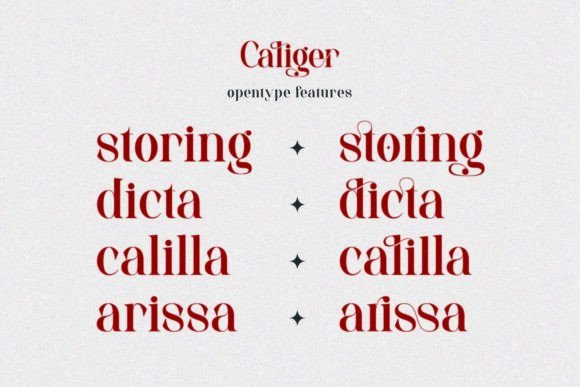Caliger Font - Preview 6