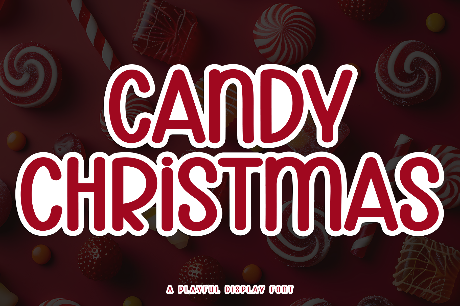 Candy Christmas Font - photo 1