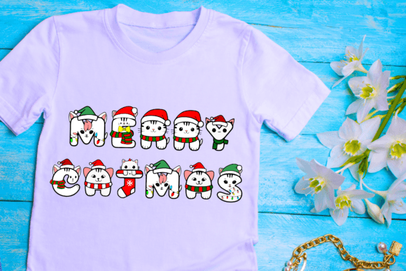 Cat Christmas Font - Preview 4