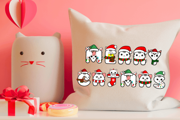 Cat Christmas Font - Preview 5