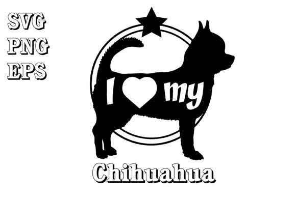 Chihuahua dog silhouette SVG cut file for Cricut decals layered HTV and stencils