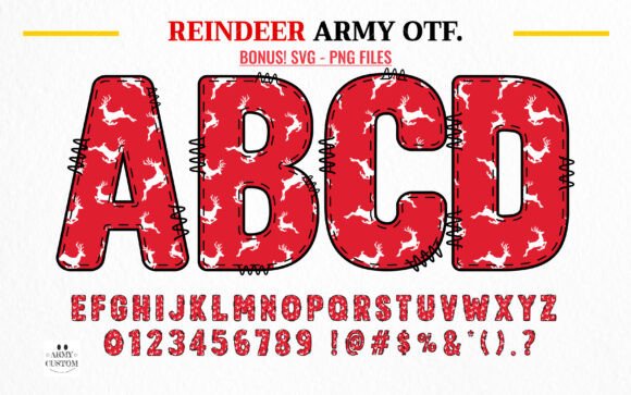 Christmas Army Bundle Font - Preview 2