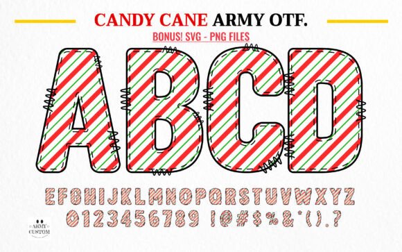 Christmas Army Bundle Font - Preview 3