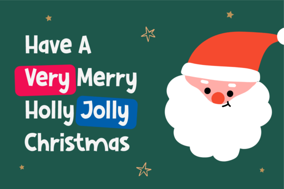 Christmas Comic Font PNG with transparent background - Preview 1