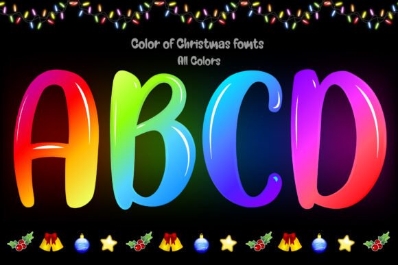 Color of Christmas Font - Preview 2