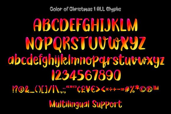Color of Christmas Font - Preview 6