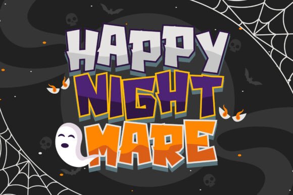 Comic Halloween Font PNG with transparent background - Preview 2