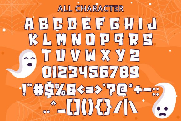 Comic Halloween Font PNG with transparent background - Preview 6