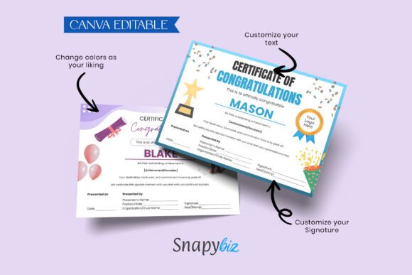 Congratulations Certificate Templates