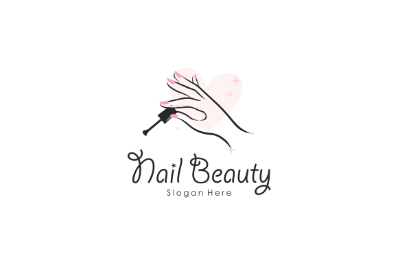 Creative Nail Beauty Logo Design