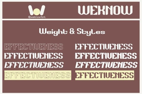 Effectiveness Font - Preview 5