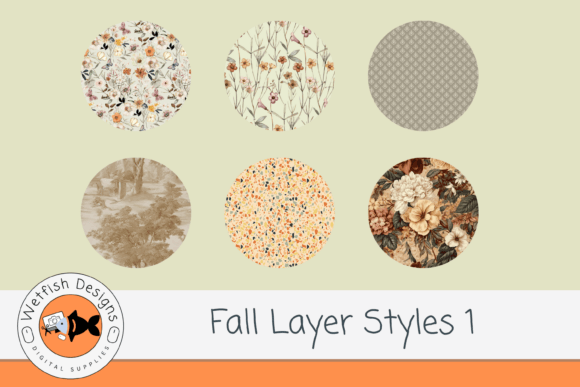Fall Photoshop Layer Styles 1 Graphic Layer Styles By Wetfish Designs
