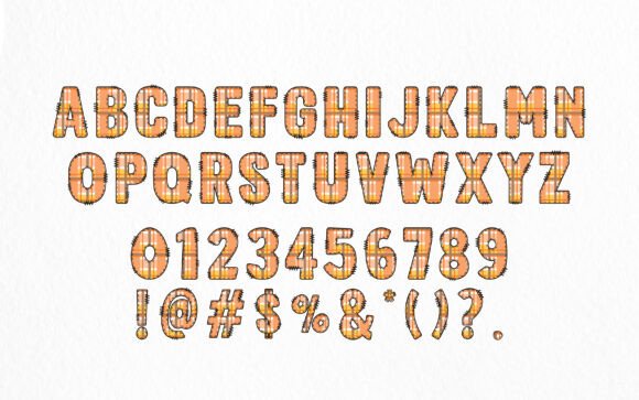 Fall Plaid Army Font - Preview 1