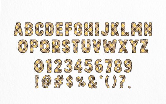 Fall Plaid Army Font - Preview 1