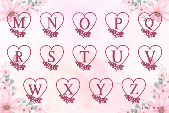 Flower Heart Font - Preview 2