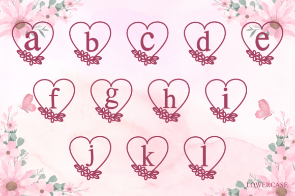 Flower Heart Font - Preview 3