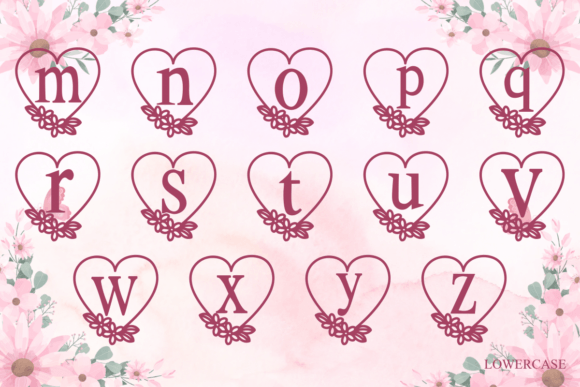 Flower Heart Font - Preview 4