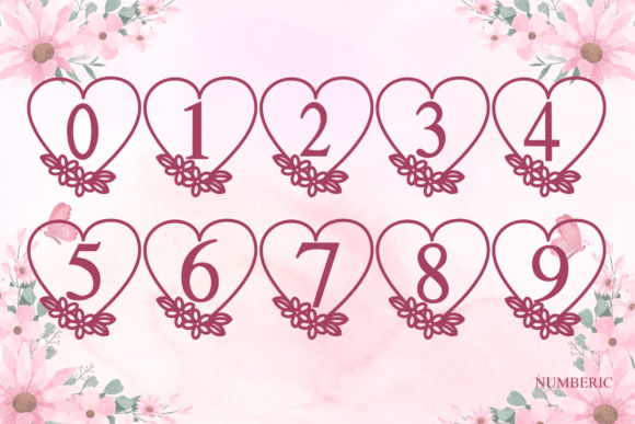Flower Heart Font - Preview 5