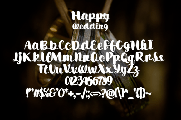 Happy Wedding Font - Preview 1