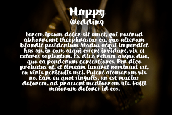 Happy Wedding Font - Preview 2