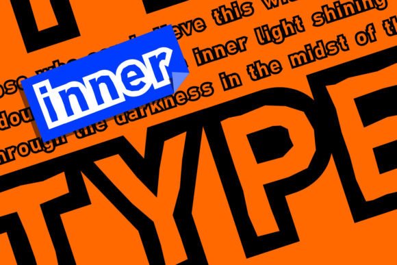 Inner Font PNG with transparent background - Preview 1