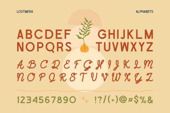 Lostmera Font PNG with transparent background - Preview 1