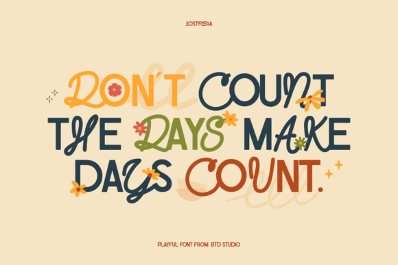 Lostmera Font PNG with transparent background - Preview 6