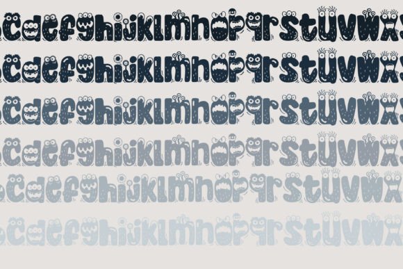 Monster Mouth Most Font PNG with transparent background - Preview 2
