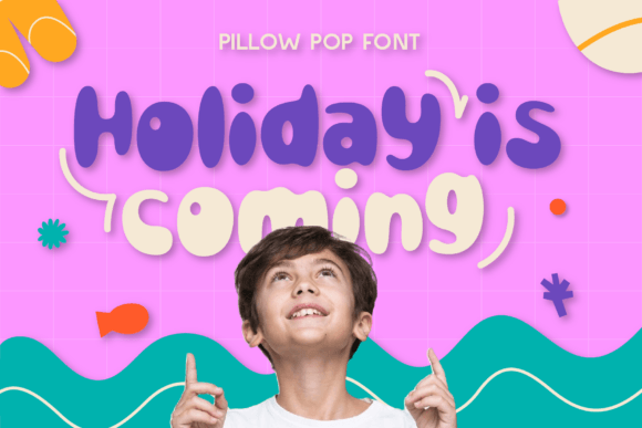 Pillow Pop Font PNG with transparent background - Preview 3