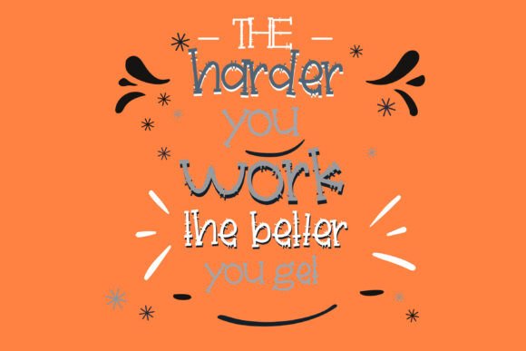 Radical Monster Font PNG with transparent background - Preview 1