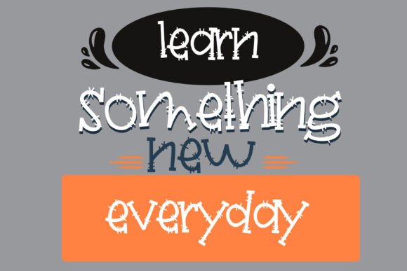 Radical Monster Font PNG with transparent background - Preview 4