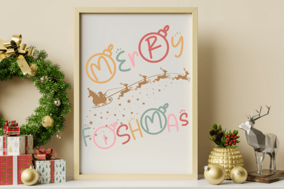 Santa Mama Font PNG with transparent background - Preview 2